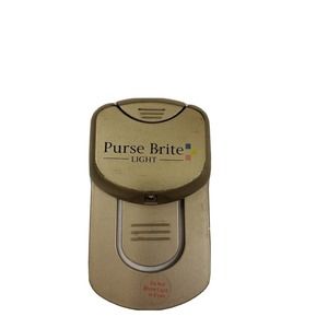 Purse Brite Lite Light LED Battery Powered As Seen On‎ Lamp Click Touch Off Go